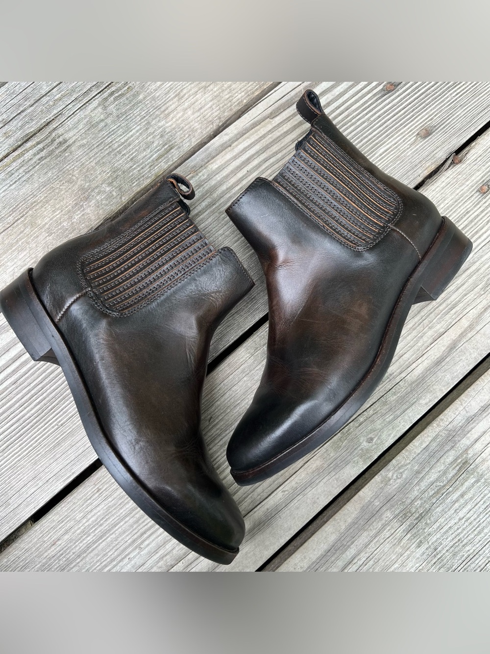 Thursday Dreamer Chelsea Boot Black Coffee Brown Size 6.5